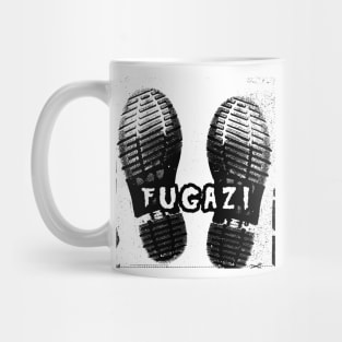 fugazi classic boot Mug